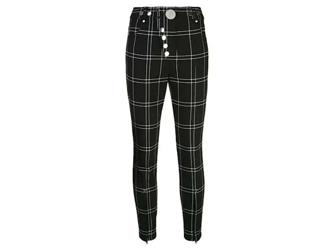 Alexander Wang Pantalones, polainas Negro Blanco 