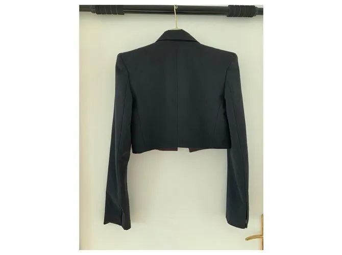 Alexandre Vauthier Chaqueta corta de esmoquin negro 