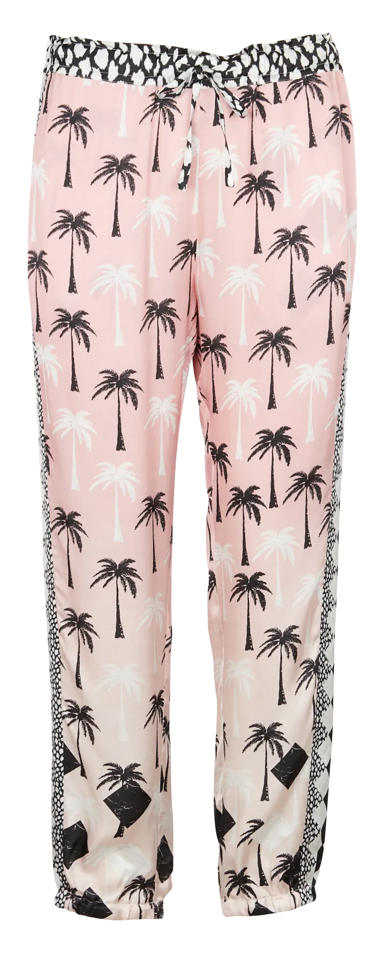 AMILA - Pantalón ancho estampado en rosa