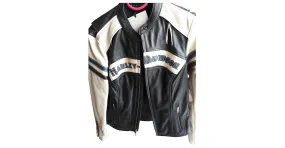 Autre Marque Chaqueta de cuero Harley Davidson Negro 