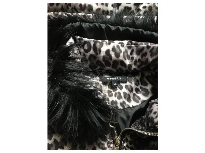 Autre Marque Chaqueta de leopardo Morgan 38 Negro Beige 