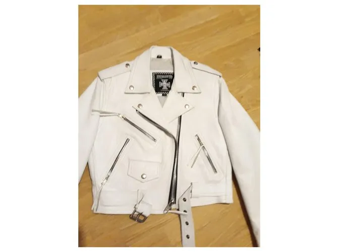 Autre Marque Chaqueta de motorista Blanco 