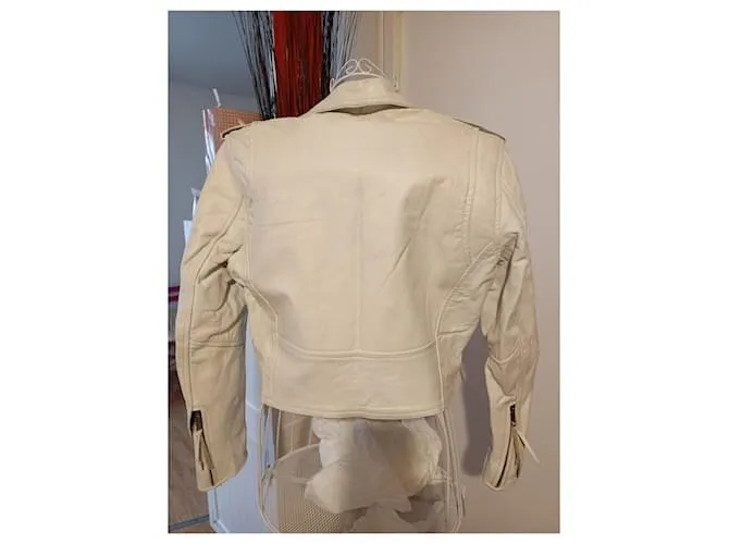 Autre Marque Chaqueta de motorista Blanco 