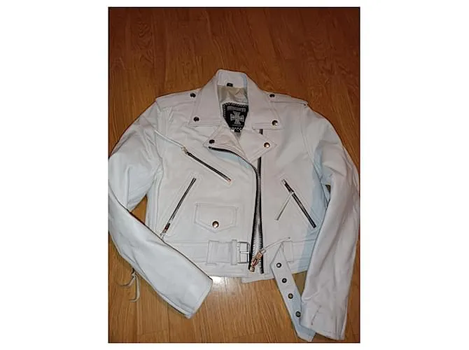 Autre Marque Chaqueta de motorista Blanco 