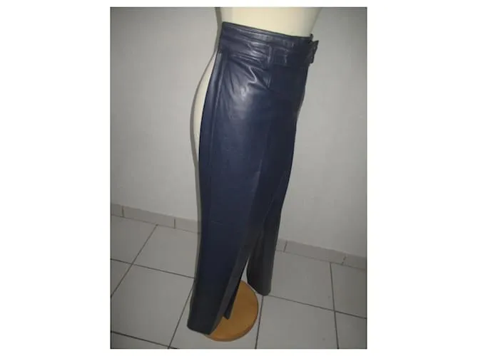 Autre Marque Pantalones, polainas Azul marino 