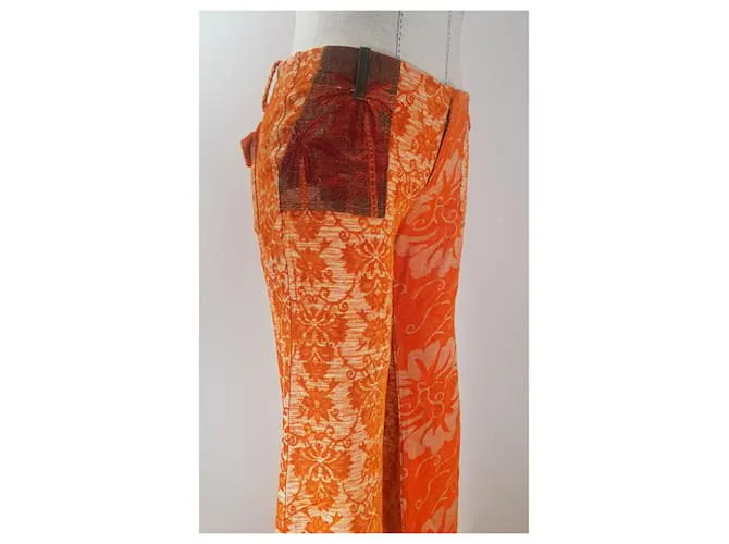 Autre Marque Pantalones, polainas Naranja 