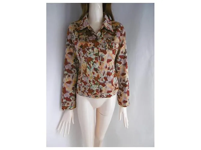 Autre Marque Ritsuko Shirahama chaqueta de tejido floral Multicolor 