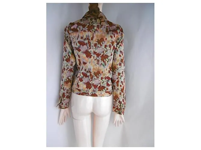 Autre Marque Ritsuko Shirahama chaqueta de tejido floral Multicolor 