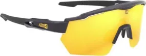 Azr Set AZR Race RX Gafas Negras Transparentes / Doradas Lente Hidrofóbica + Transparente