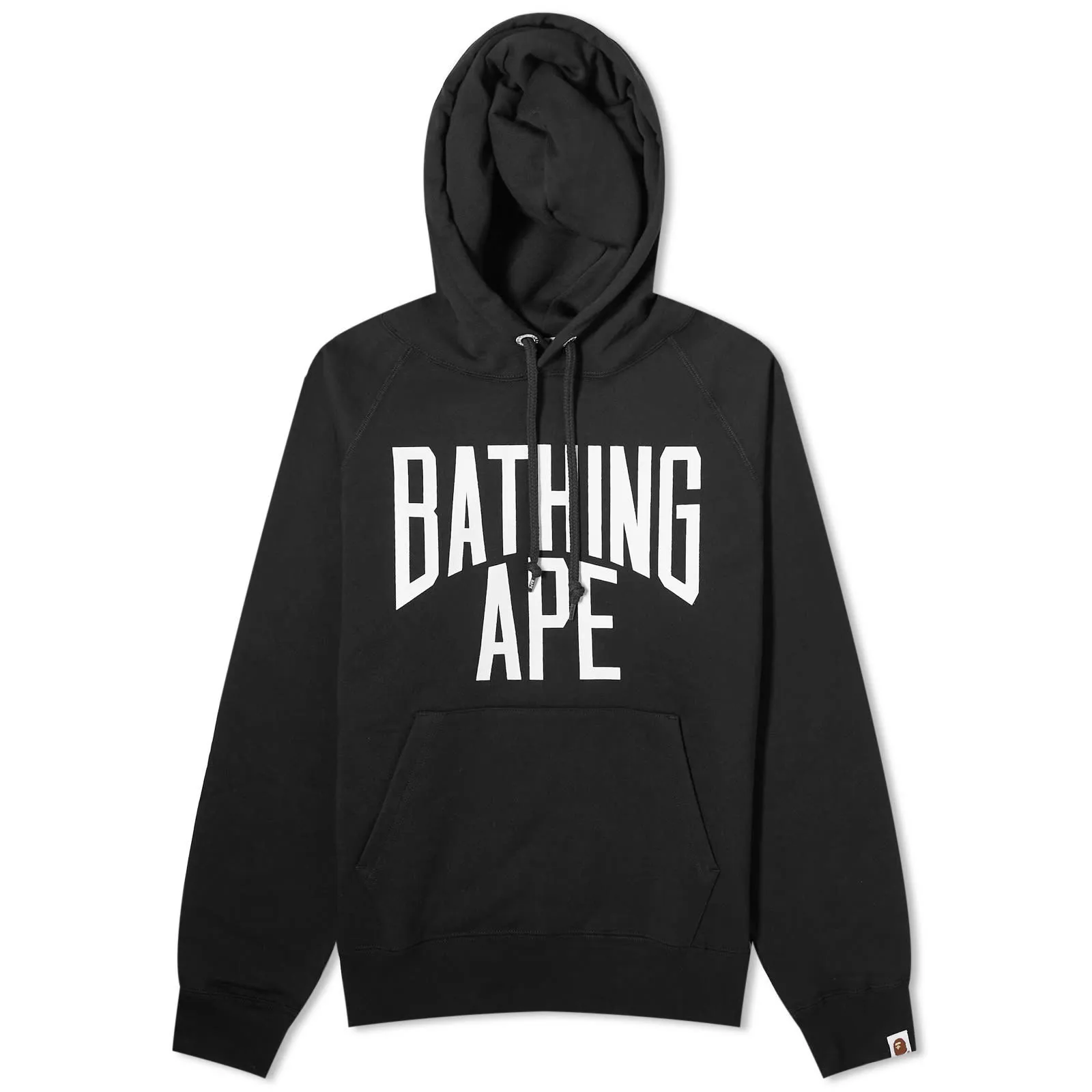 BAPE A Bathing Ape Nyc Logo Pullover Hoodie Black