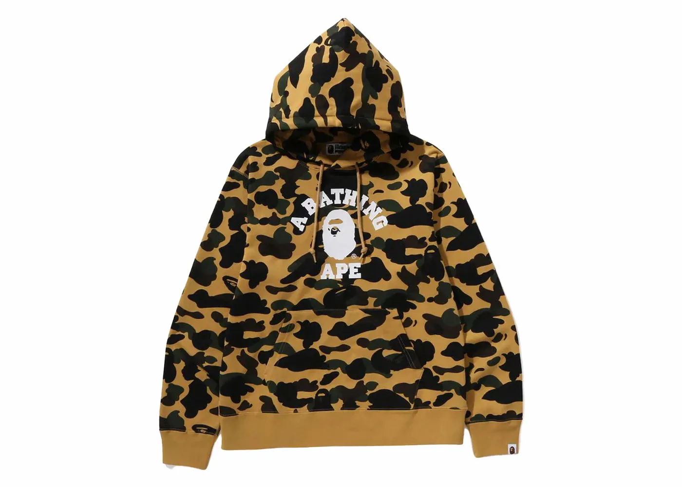 BAPE BAPE 1st Camo College Pullover Hoodie Yellow