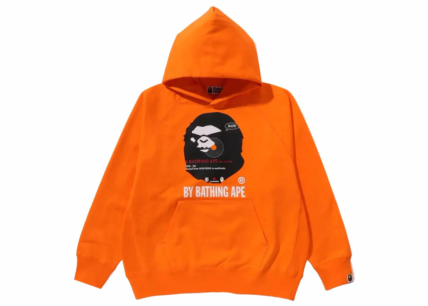 BAPE BAPE (B)Y Bathing Ape Pullover Hoodie Orange