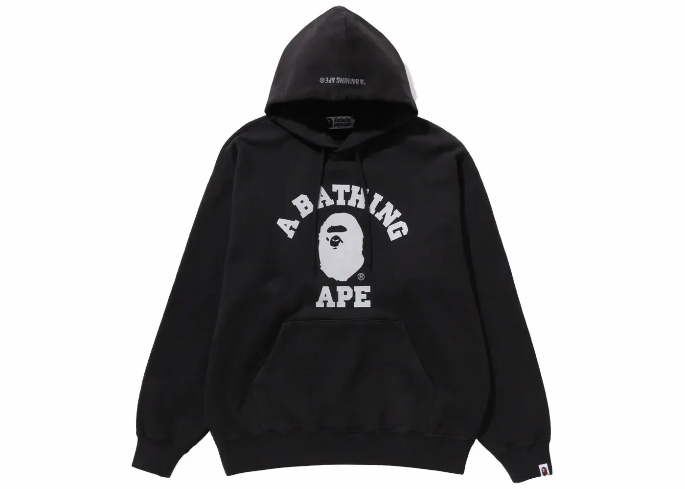 BAPE BAPE College Overdye Pullover Hoodie Black