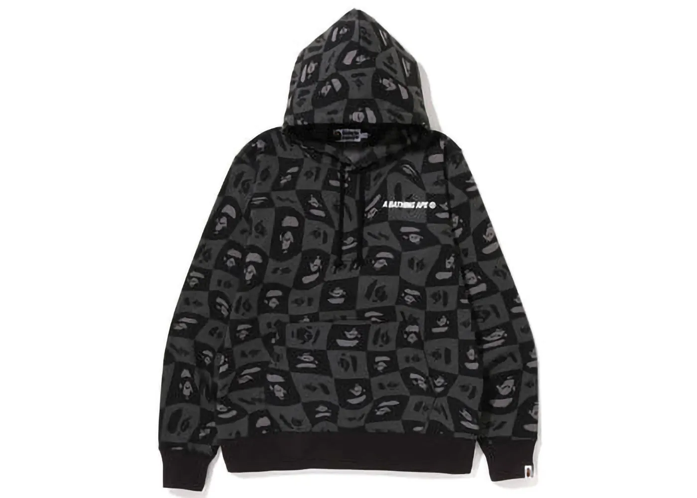 BAPE BAPE Distortion Pullover Hoodie Black