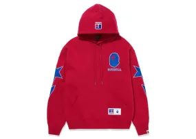 BAPE BAPE x Russell Pullover Hoodie Red