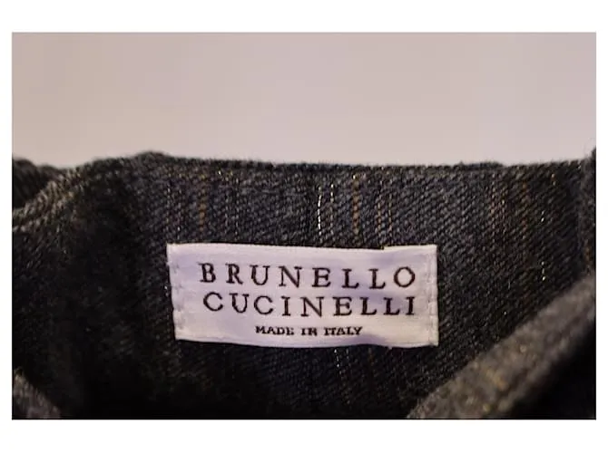 Brunello Cucinelli Pantalones, polainas Gris 