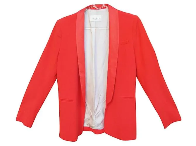 chaqueta Sandro 38 Naranja 