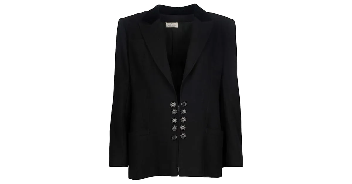 Chaqueta Valentino Negra Negro 