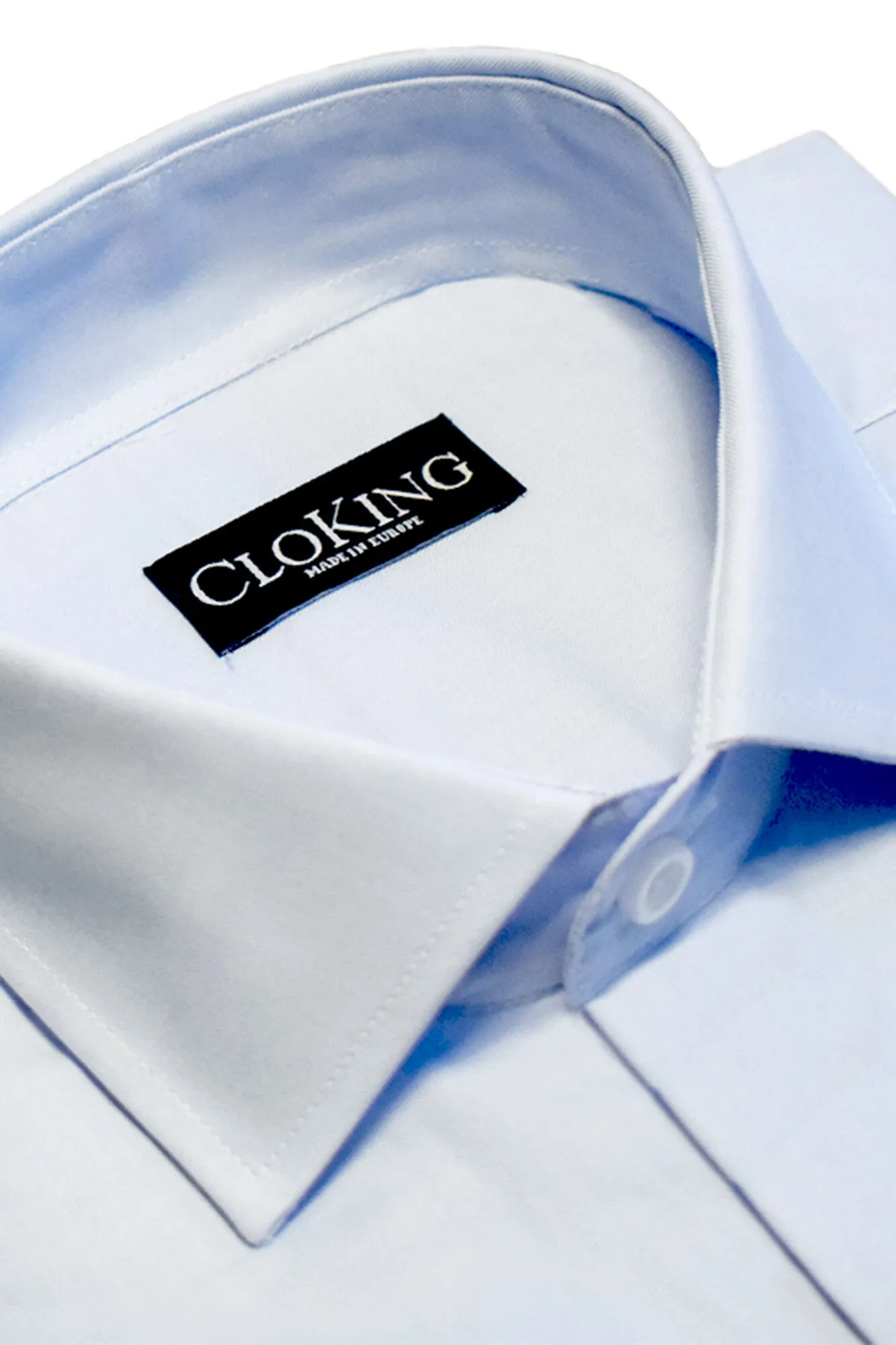 Cloking Camisa Lisa con doble Puño Cuello Inglés