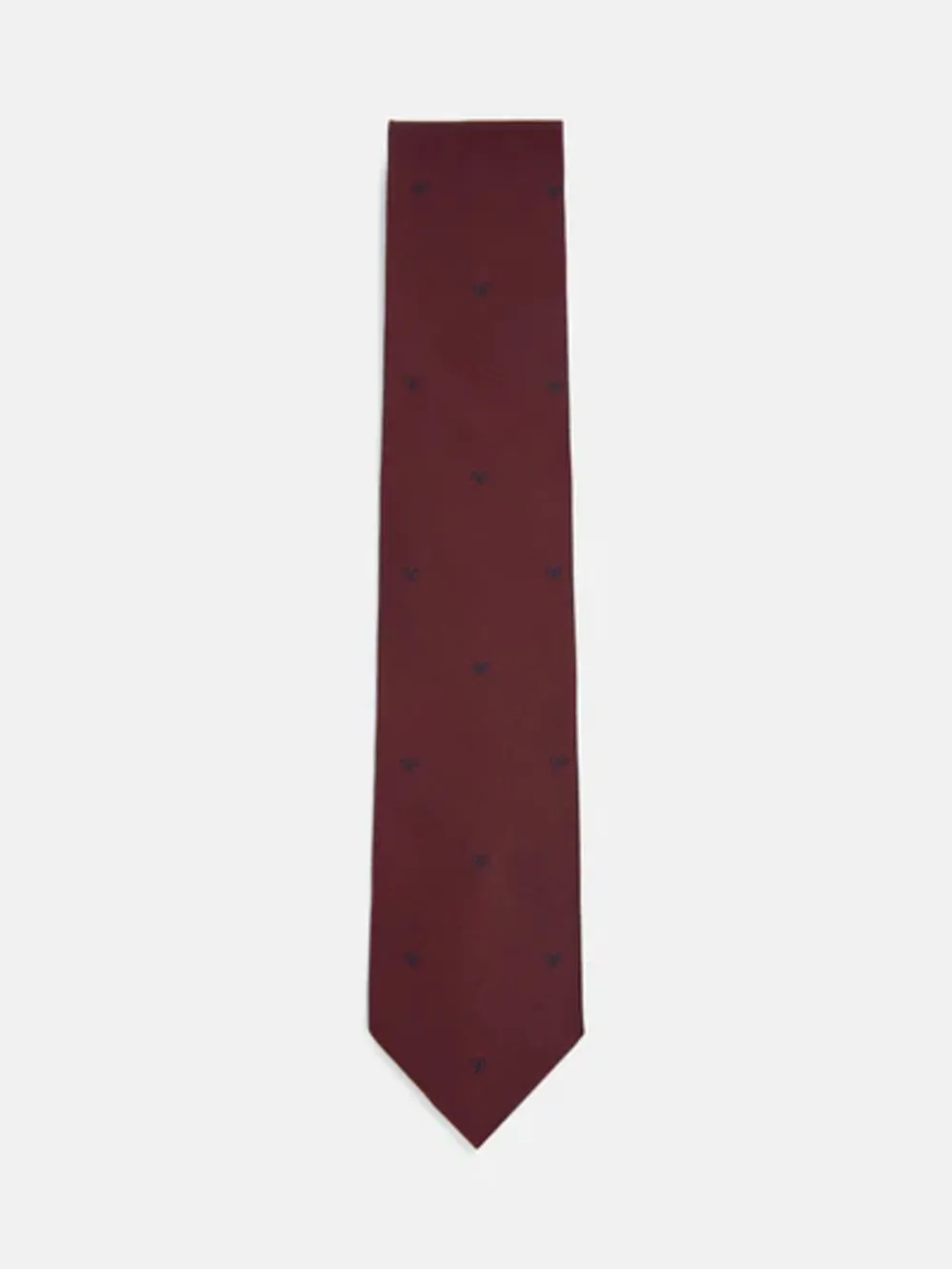 CORBATA SILBON MOTIVOS RAQUETAS BURDEOS