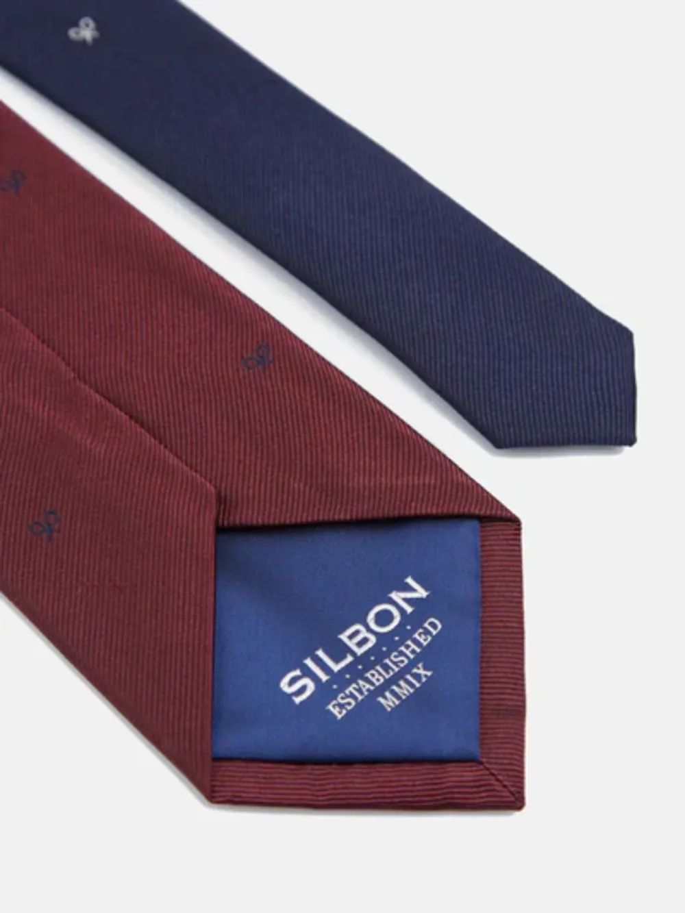 CORBATA SILBON MOTIVOS RAQUETAS BURDEOS