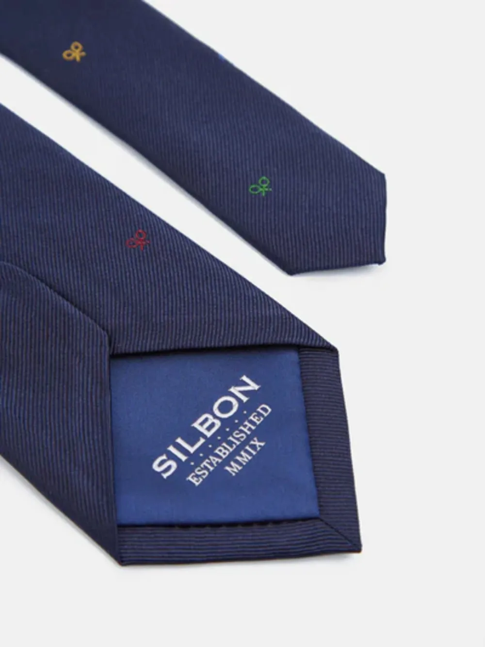 CORBATA SILBON MOTIVOS RAQUETAS MULTI