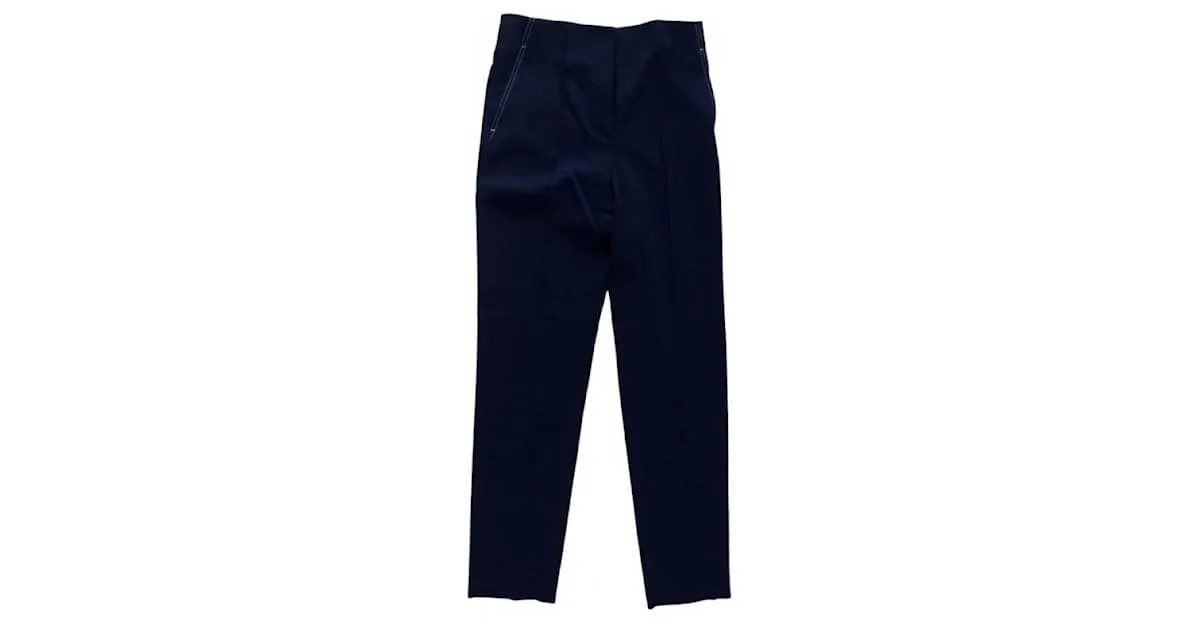 Céline Pantalones, polainas Azul marino 