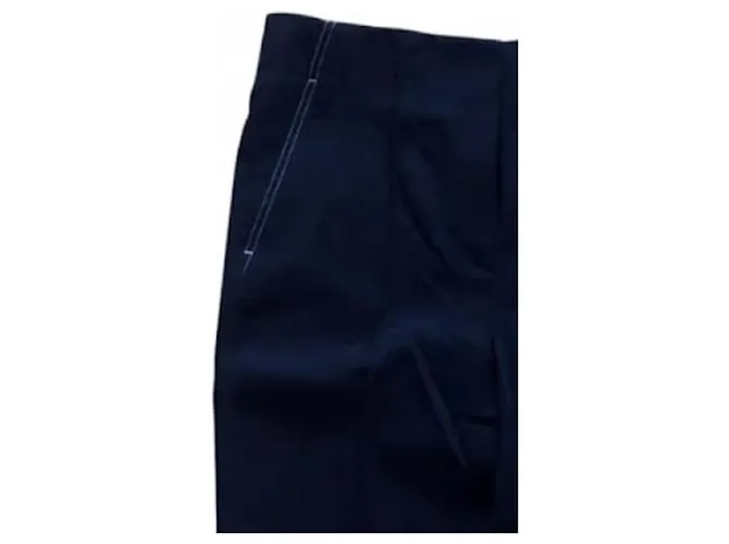 Céline Pantalones, polainas Azul marino 