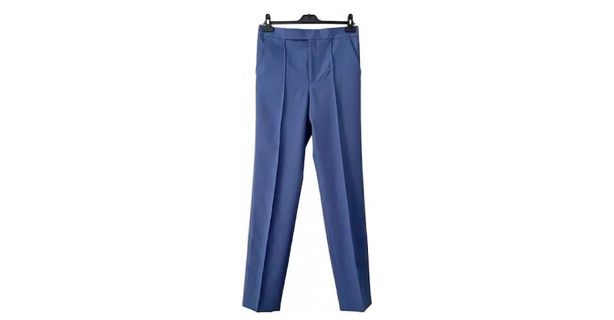 Céline Pantalones, polainas Azul 