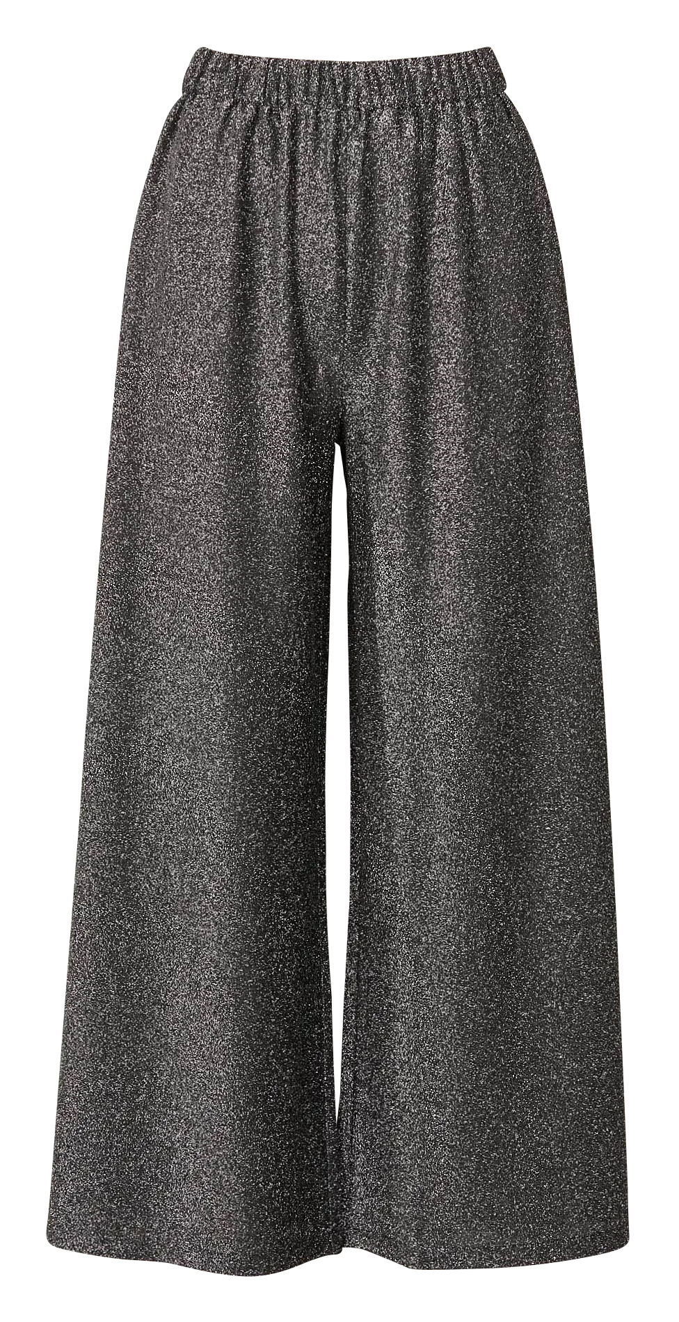 DISCO - Pantalón de lúrex ancho en plata