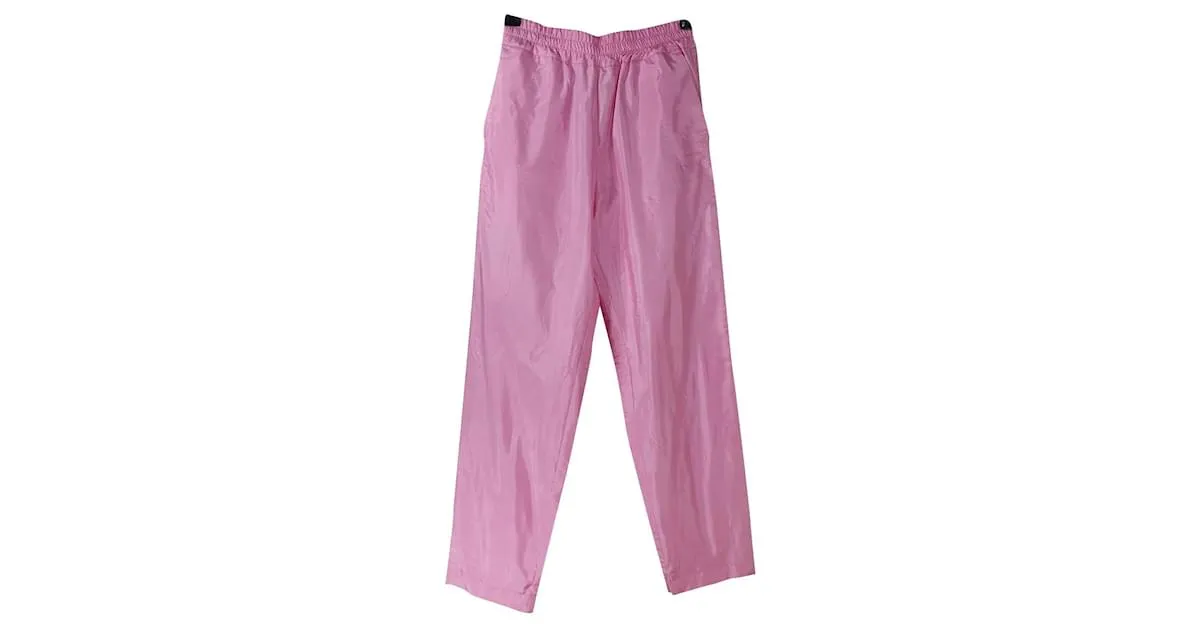 Dries Van Noten Pantalones, polainas Rosa 