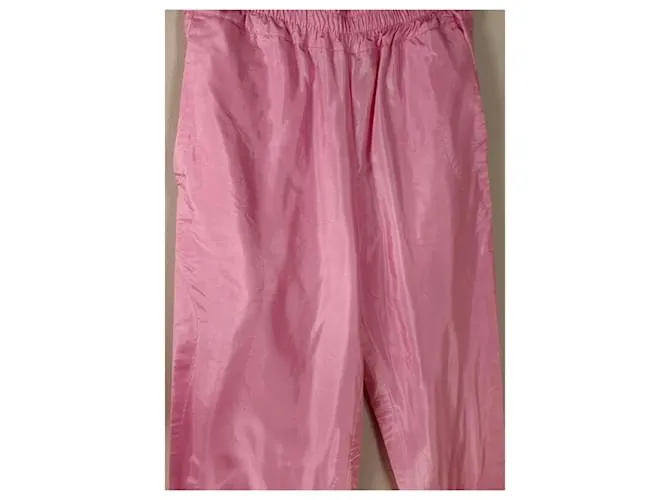 Dries Van Noten Pantalones, polainas Rosa 