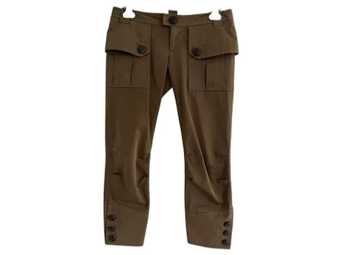 Dsquared2 Pantalones, polainas Verde oscuro 