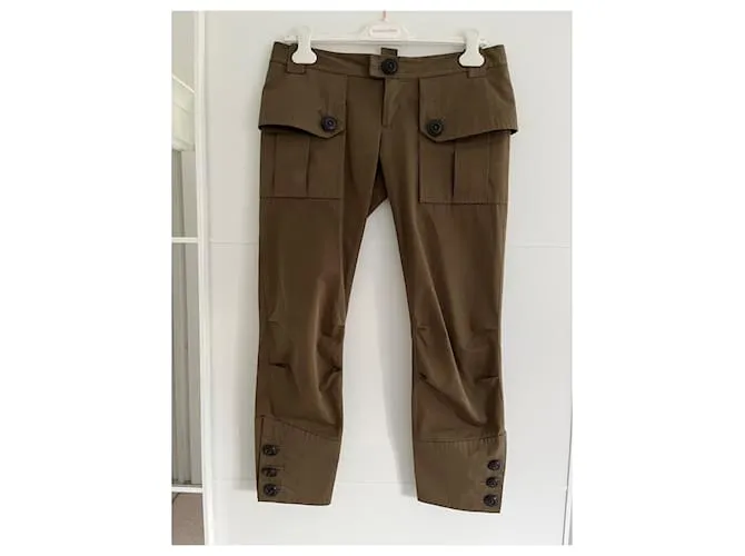 Dsquared2 Pantalones, polainas Verde oscuro 