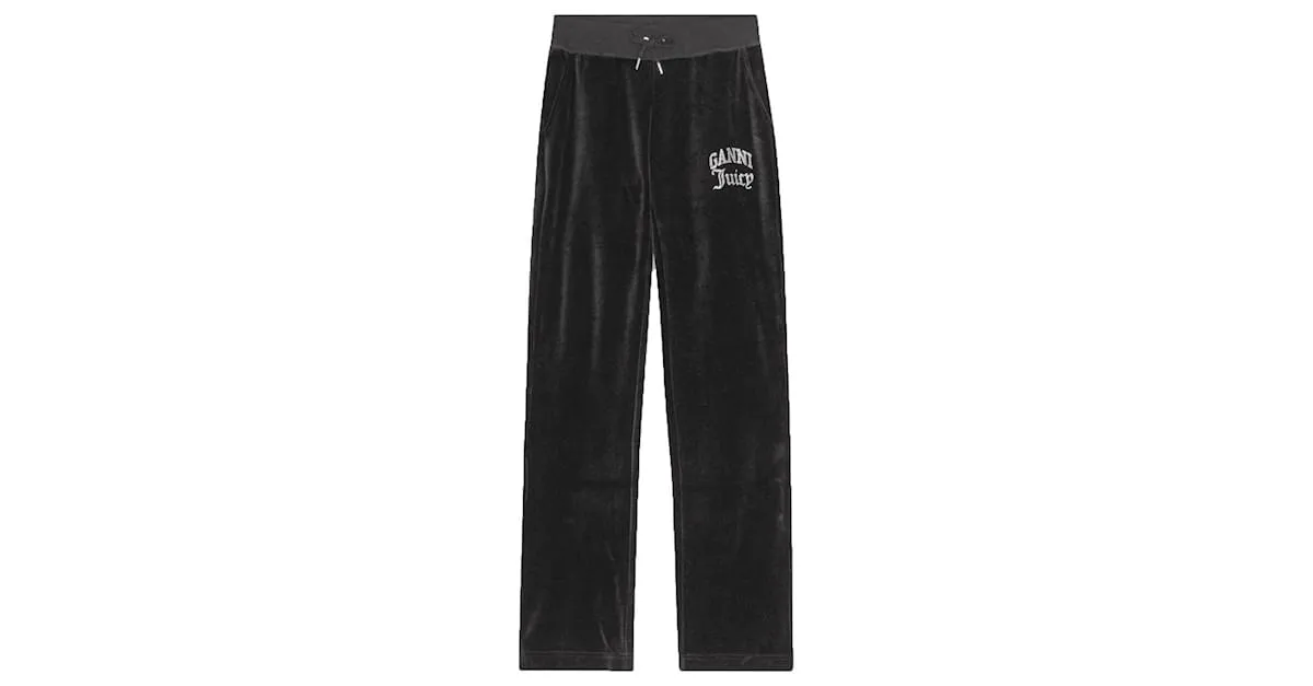 Ganni Pantalones, polainas Negro 