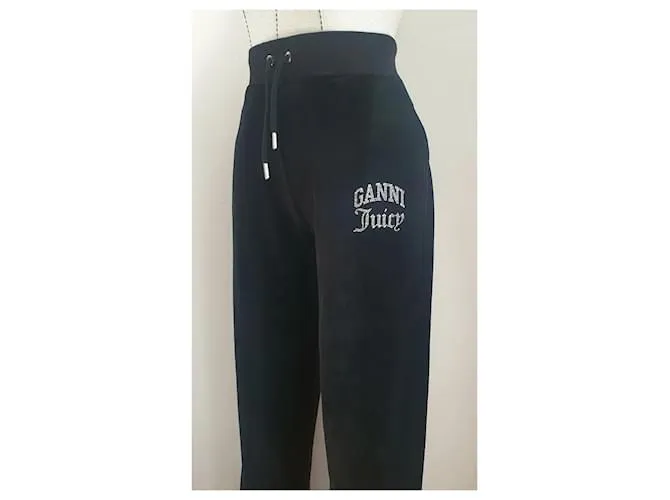 Ganni Pantalones, polainas Negro 