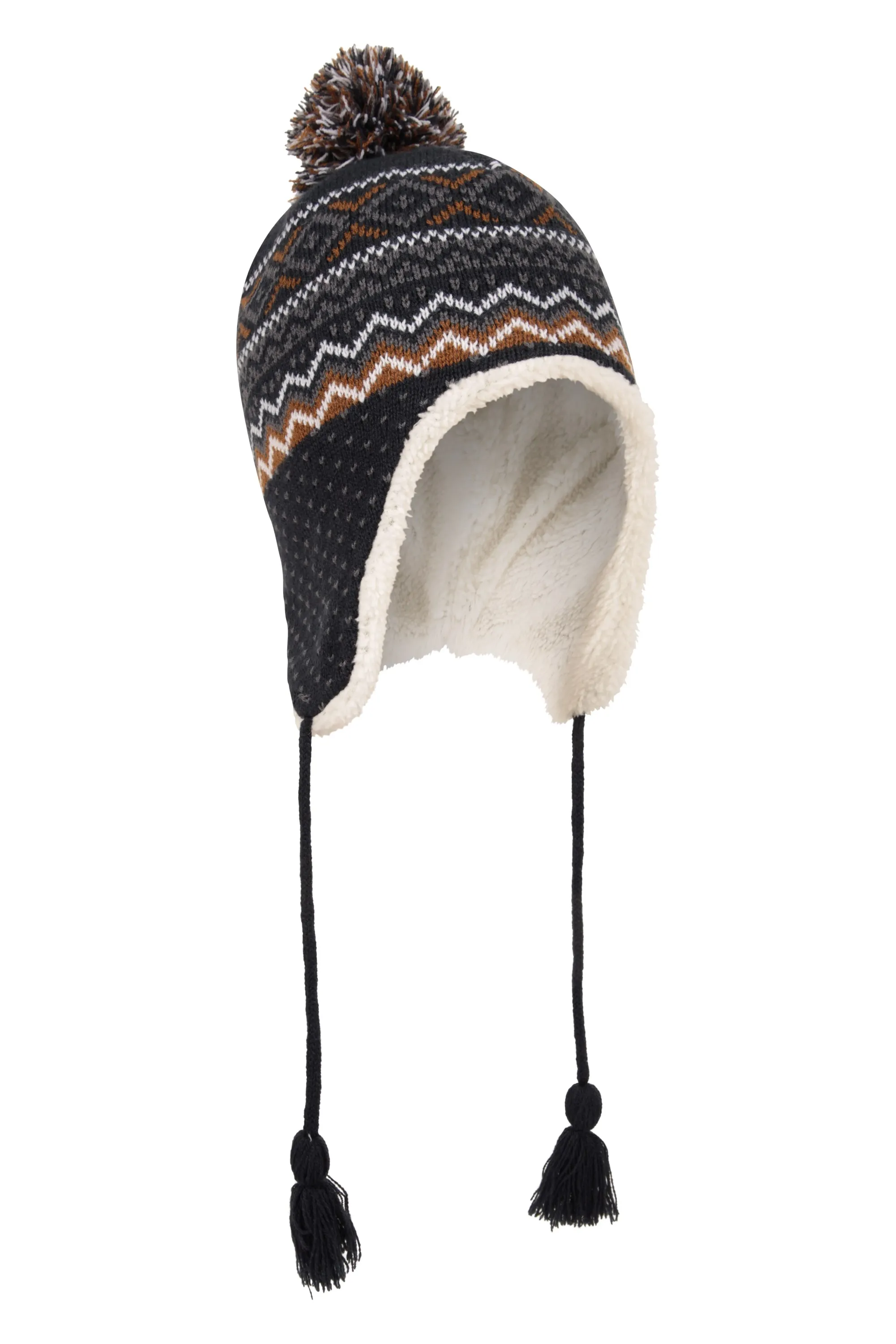 Gorro estilo cazador con forro de sherpa para hombre