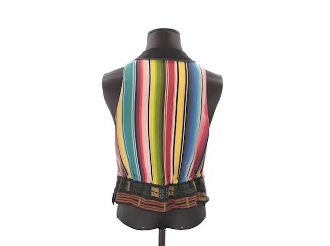 Hermès Chaqueta de seda Multicolor 