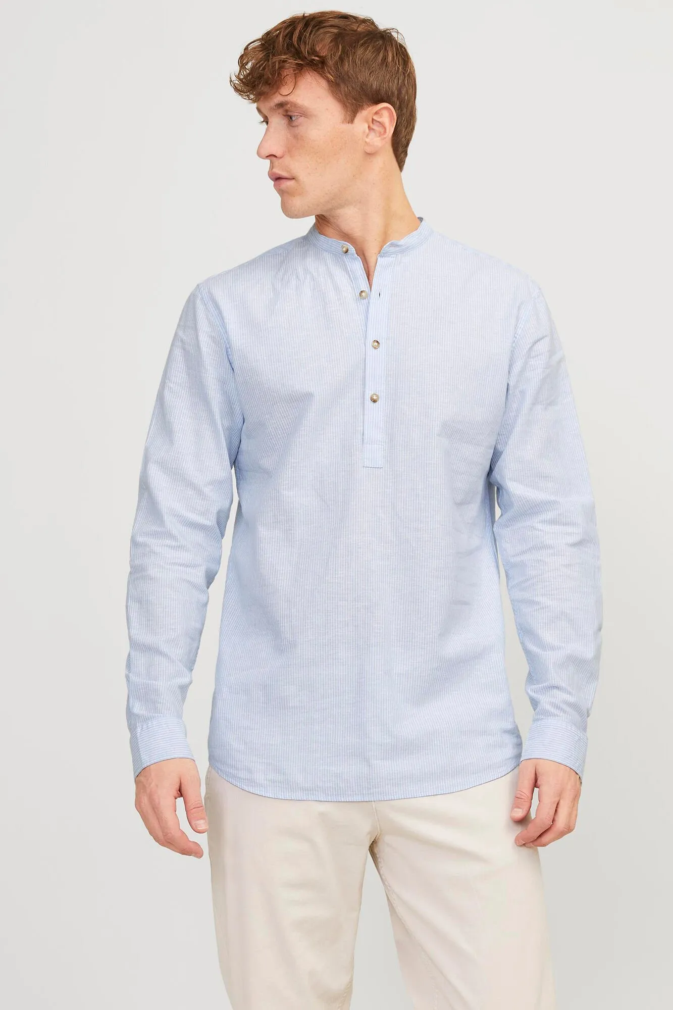 Jack & Jones Camisa con cuello mao