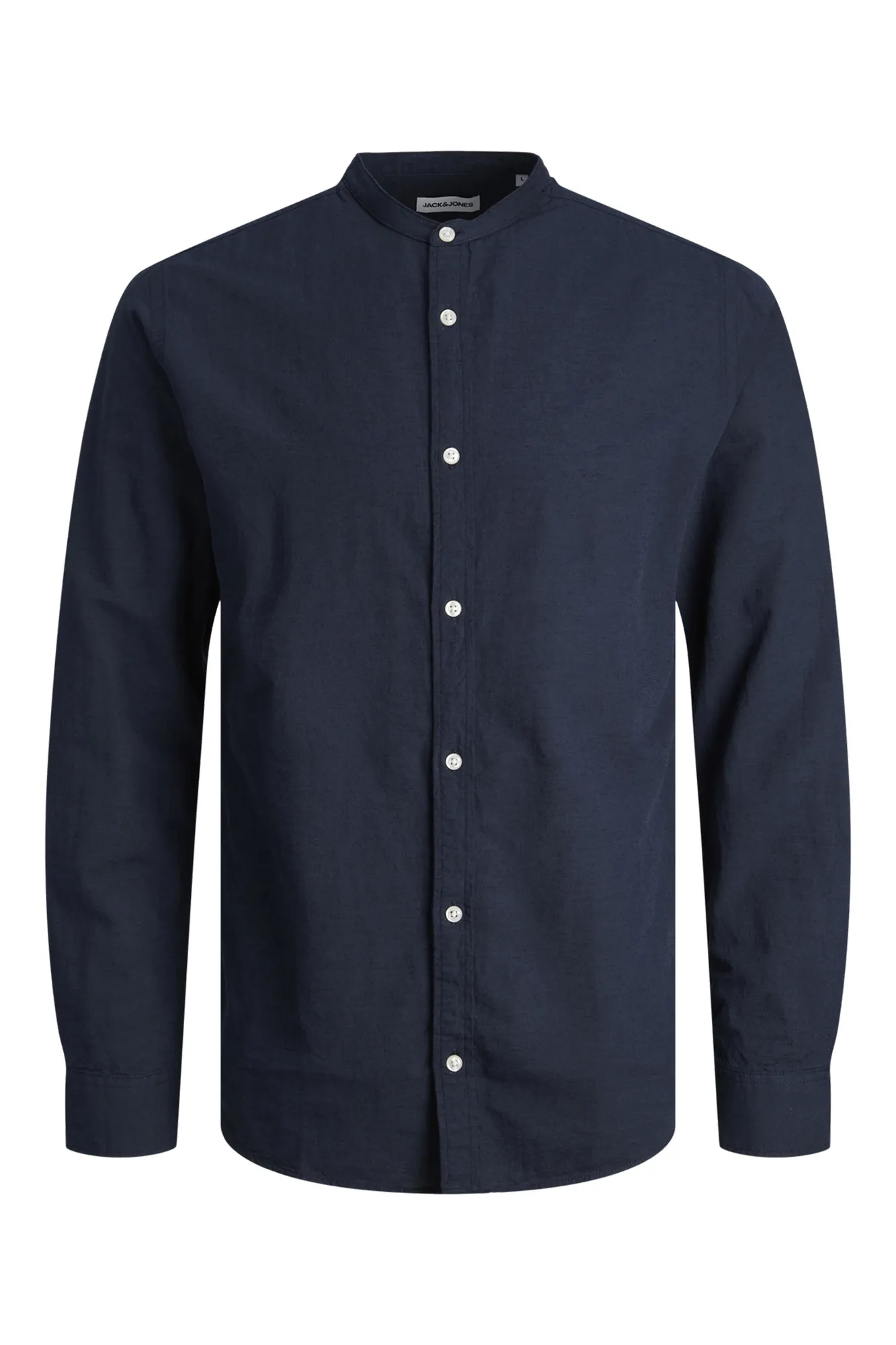 Jack & Jones Camisa cuello mao con lino