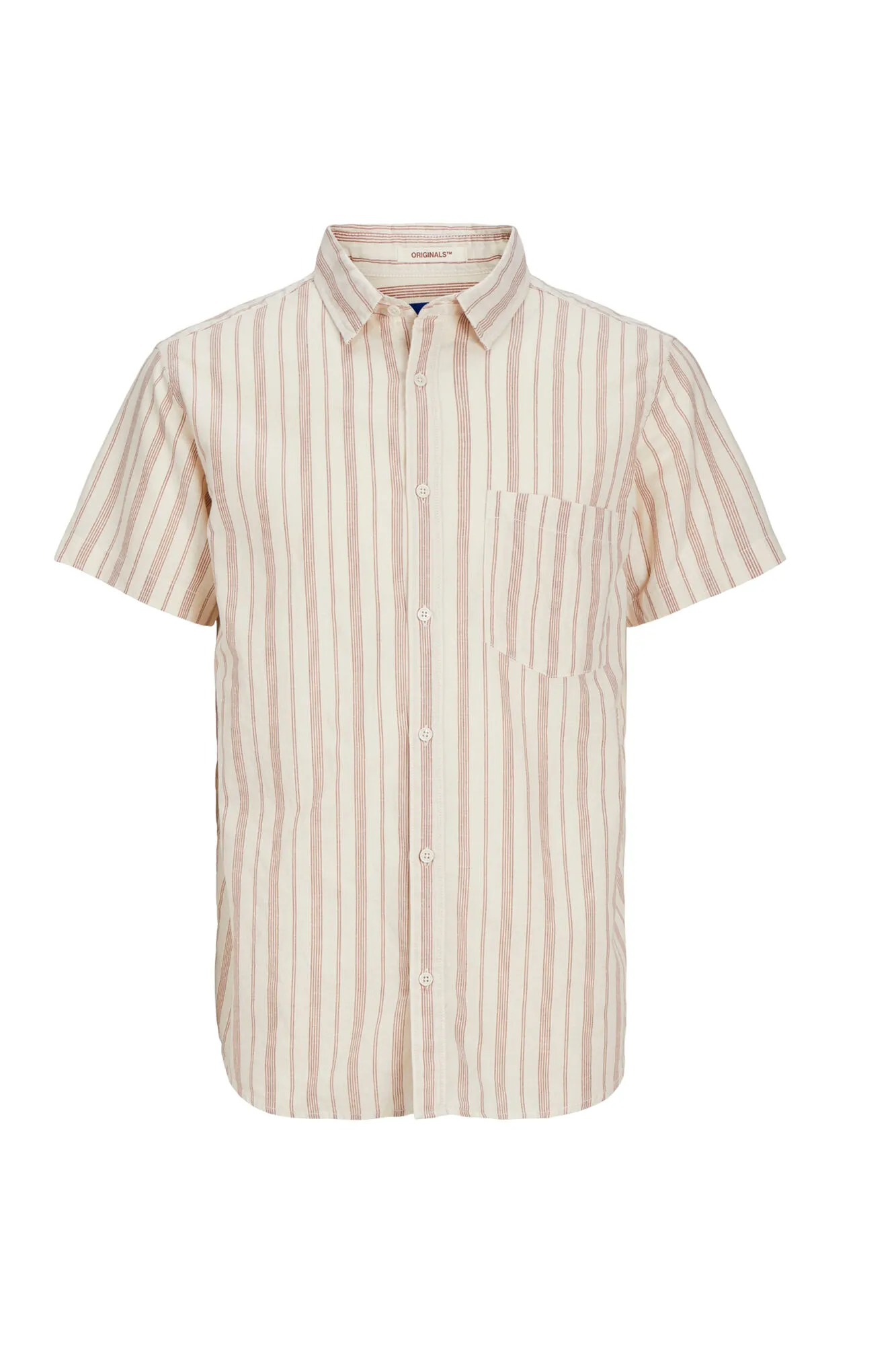 Jack & Jones Camisa lino de rayas