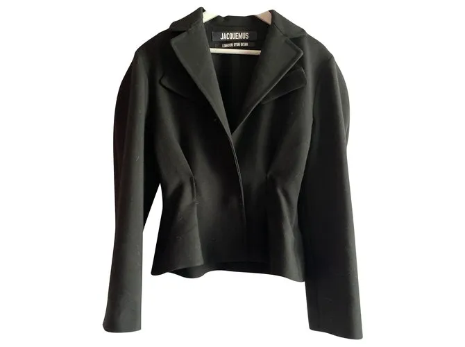 Jacquemus La pequeña chaqueta Negro 