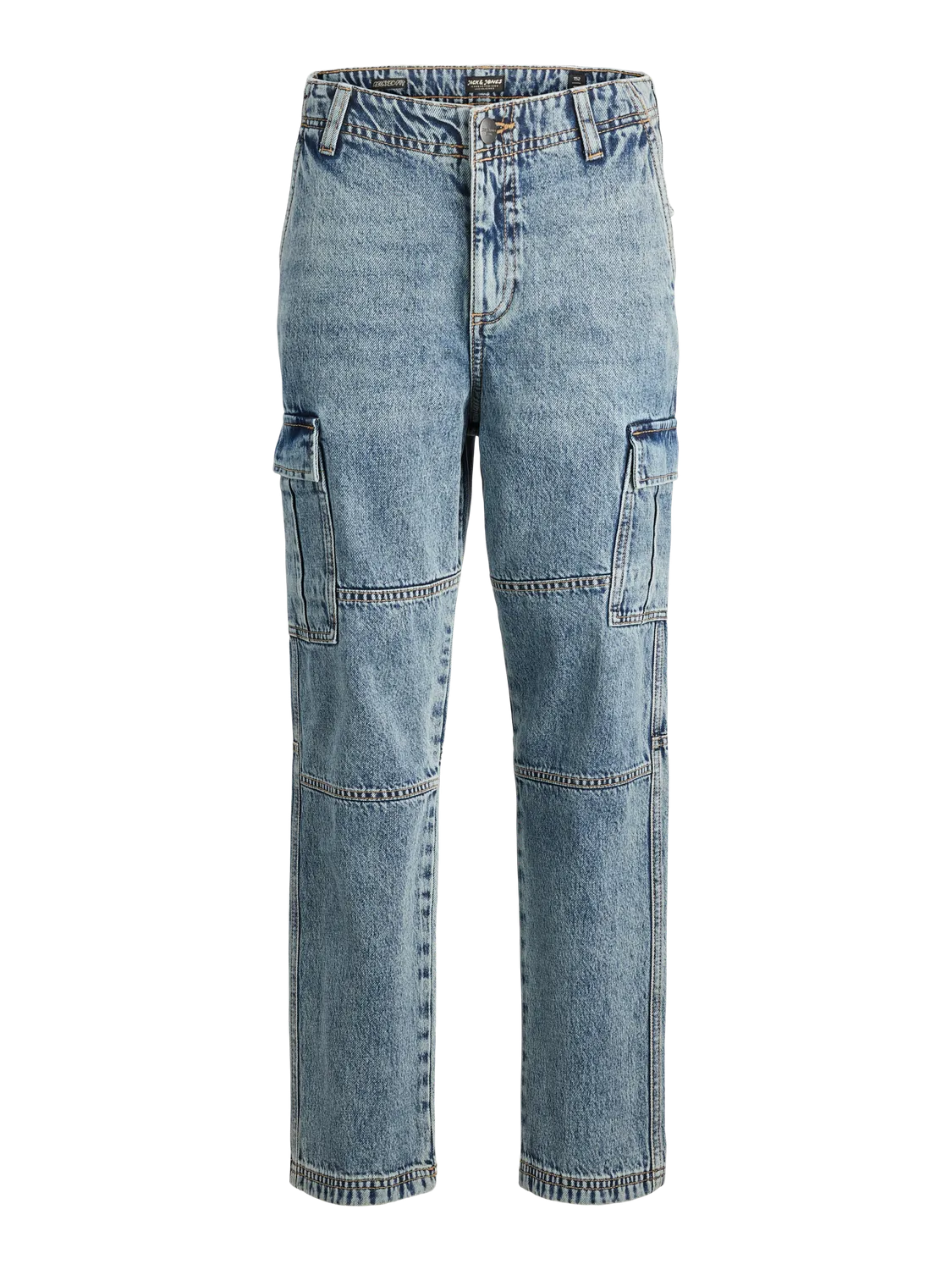 JJICHRIS JJWADE CARGO MF 148 SN JNR Vaqueros de corte holgado Junior | Azul intermedio | Jack & Jones®