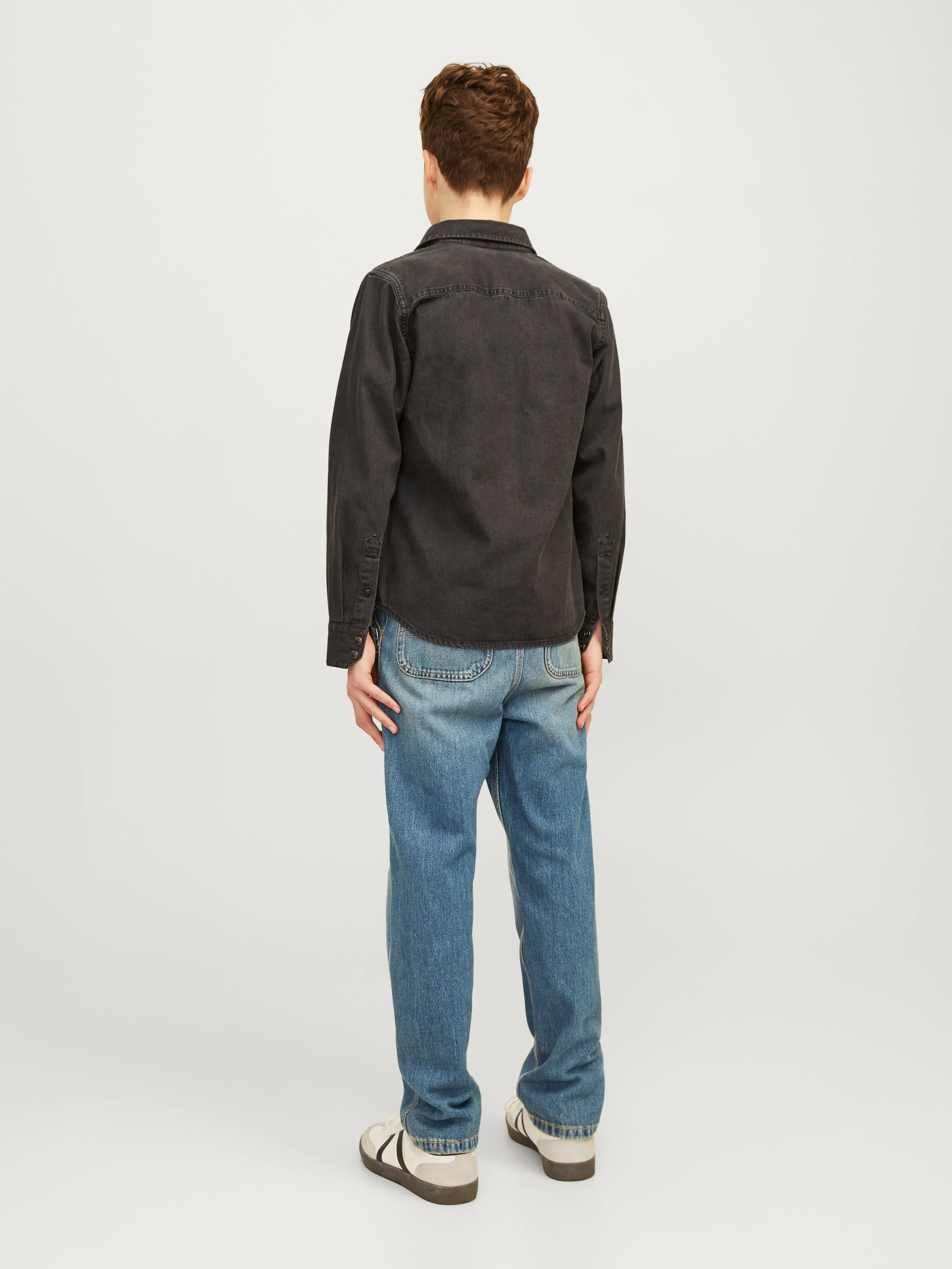 JJICHRIS JJWORKER MF 048 SN JNR Vaqueros de corte holgado Junior | Azul intermedio | Jack & Jones®