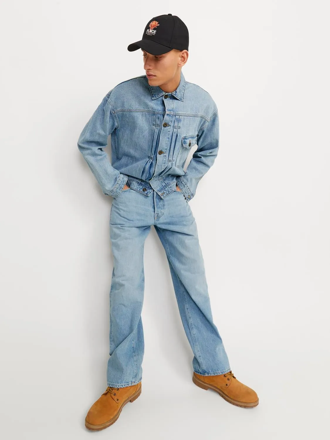 JJIEDDIE JJCOOPER JOS 635 Vaqueros Corte loose | Azul intermedio | Jack & Jones®