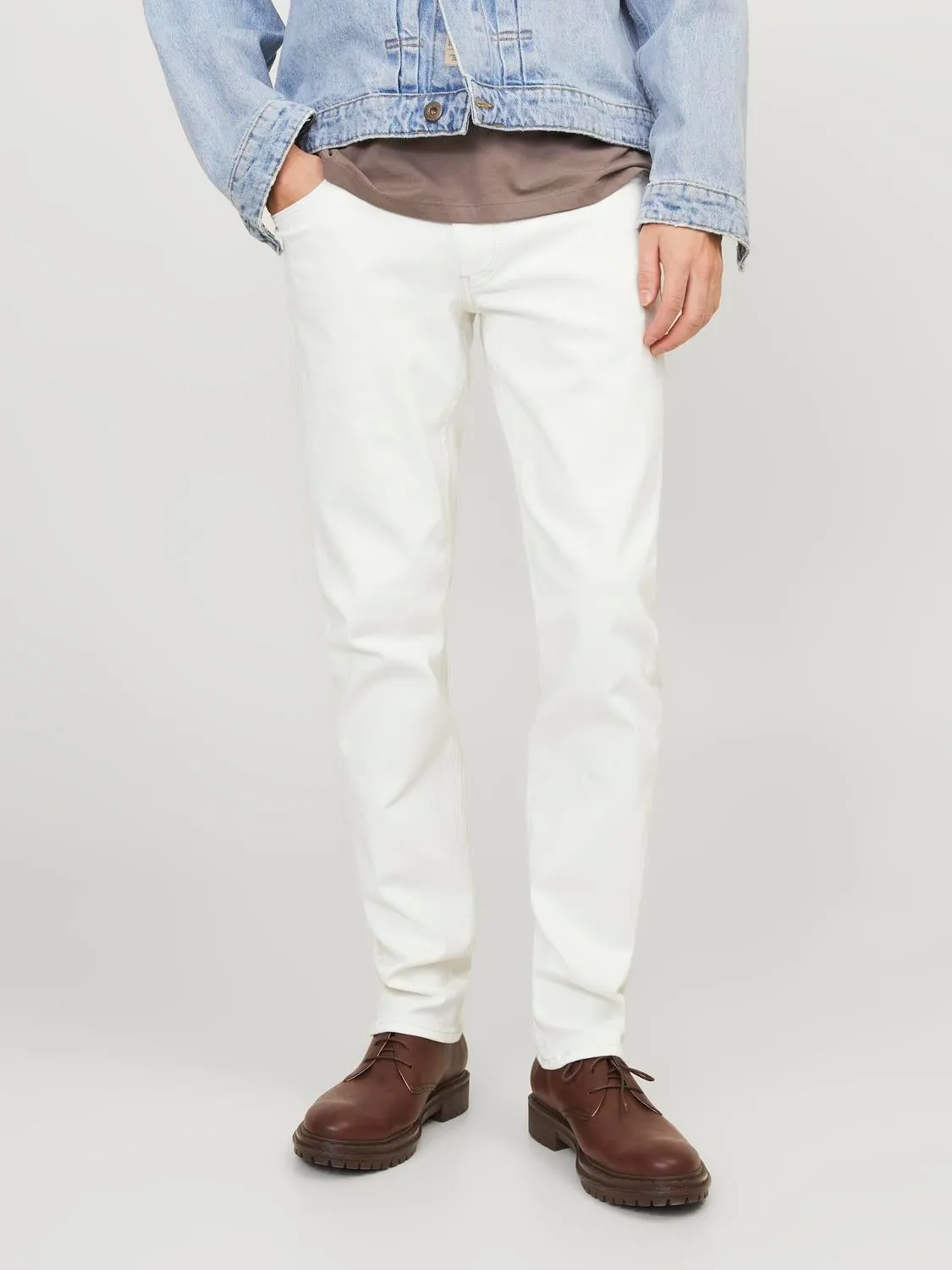 JJIGLENN JJEVAN CJ 977 SN Vaqueros de corte slim | Blanco | Jack & Jones®