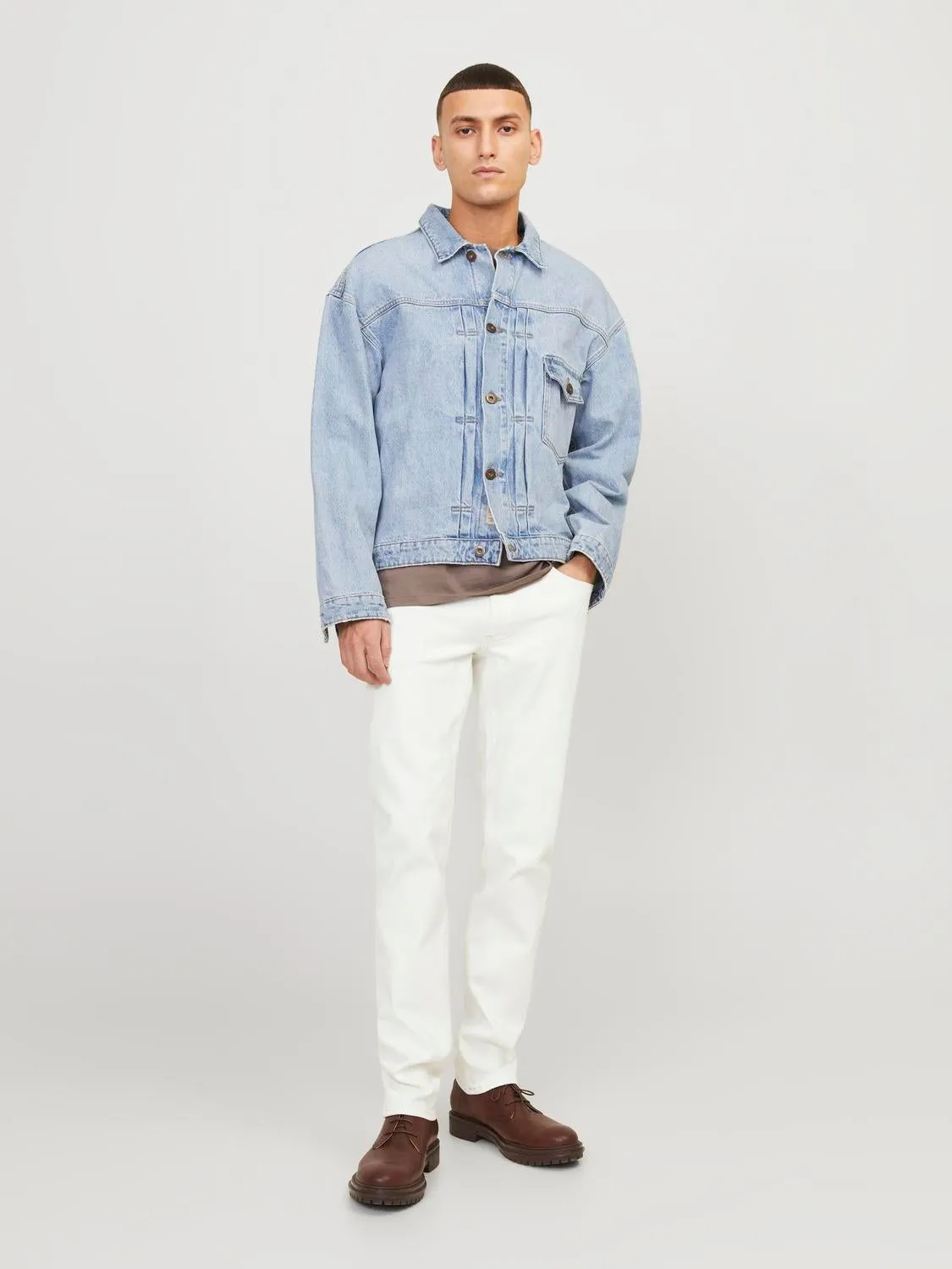 JJIGLENN JJEVAN CJ 977 SN Vaqueros de corte slim | Blanco | Jack & Jones®