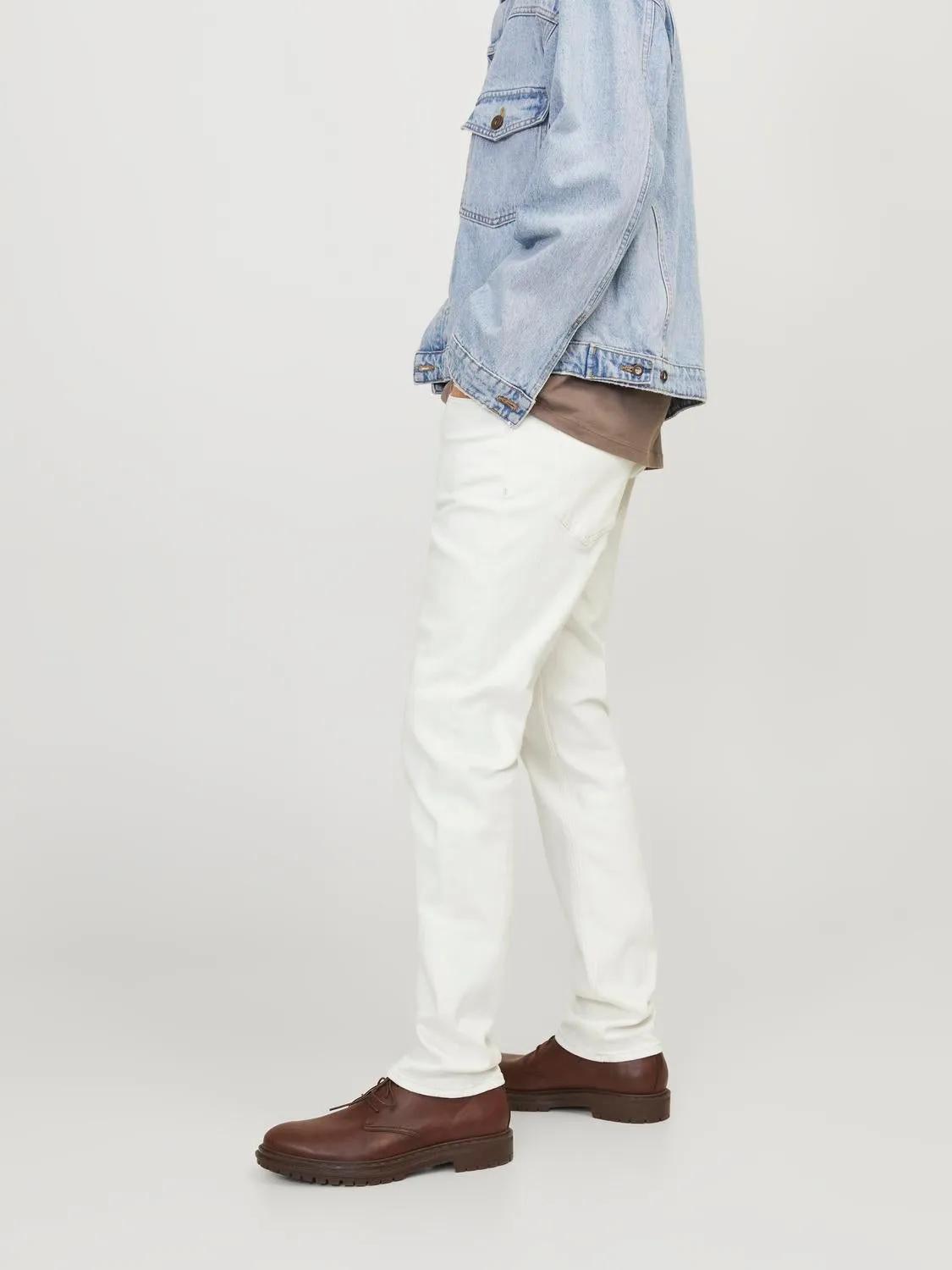 JJIGLENN JJEVAN CJ 977 SN Vaqueros de corte slim | Blanco | Jack & Jones®