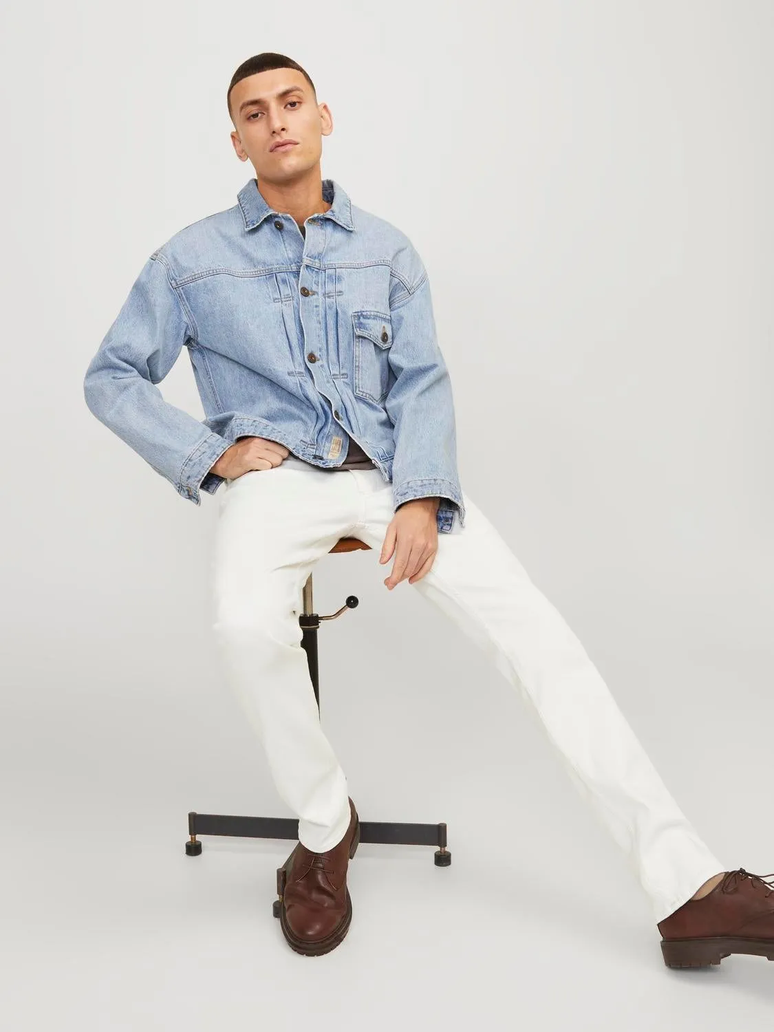 JJIGLENN JJEVAN CJ 977 SN Vaqueros de corte slim | Blanco | Jack & Jones®