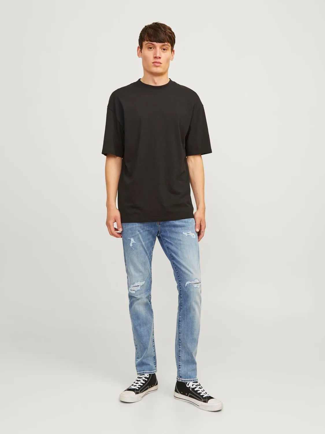 JJIGLENN JJFOX 50SPS CB 043 50SPS SN Vaqueros de corte slim | Azul intermedio | Jack & Jones®